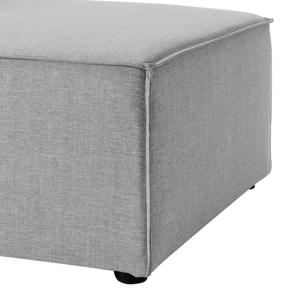 Saybrook Outdoor Patio Upholstered Sectional Sofa Armless Chair - Gray EEI-4209-GRY