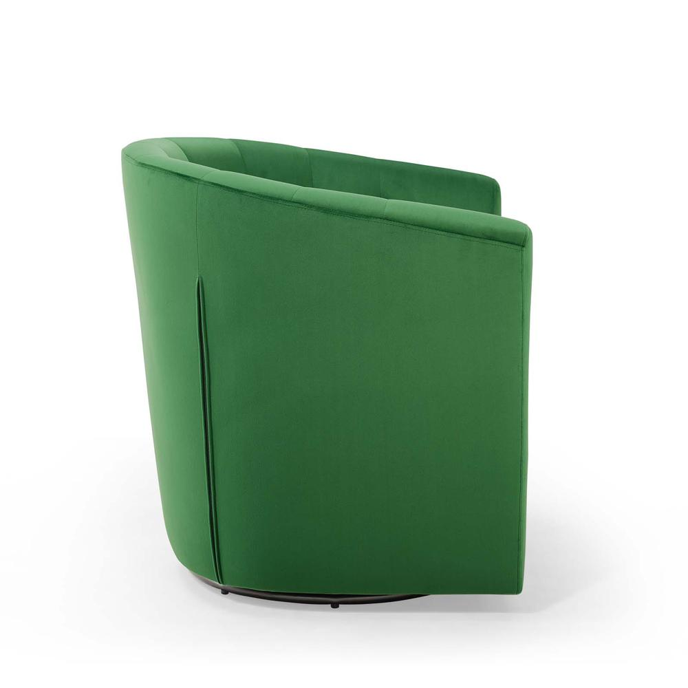 Prospect Tufted Performance Velvet Swivel Armchair - Emerald EEI-4138-EME