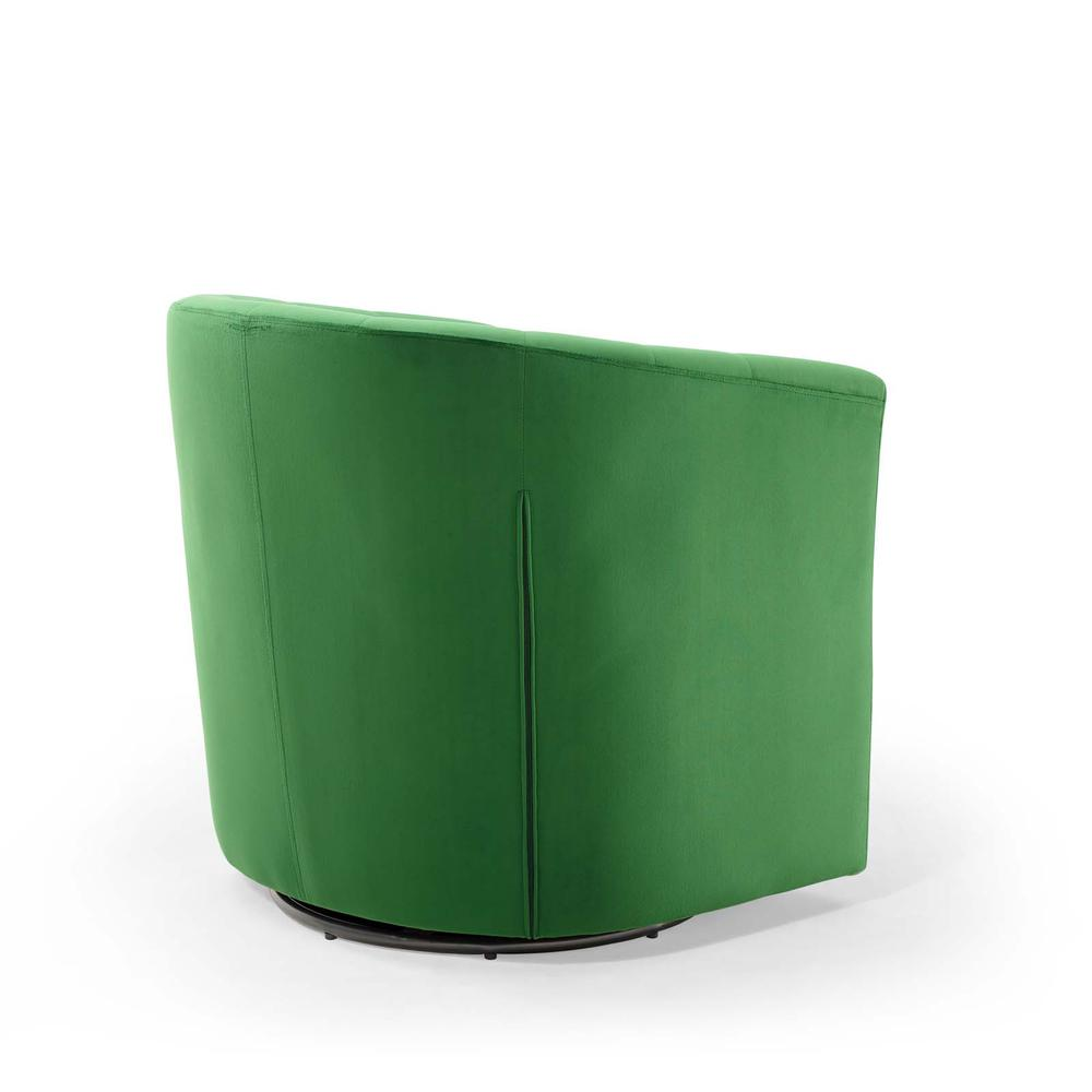 Prospect Tufted Performance Velvet Swivel Armchair - Emerald EEI-4138-EME