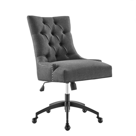 Regent Tufted Fabric Office Chair - Black Gray EEI-4572-BLK-GRY