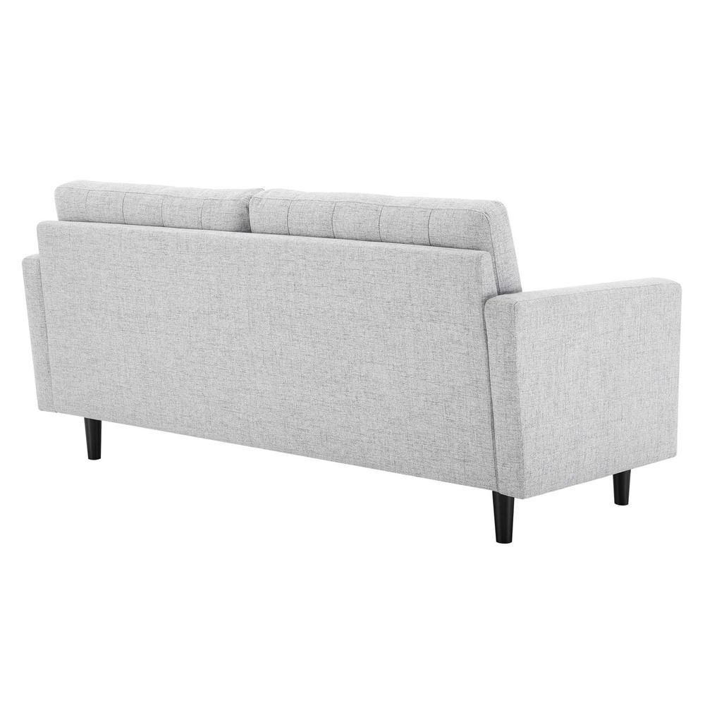 Exalt Tufted Fabric Sofa - Light Gray EEI-4445-LGR