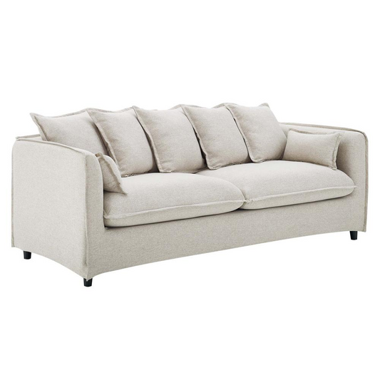 Avalon Slipcover Fabric Sofa - Beige