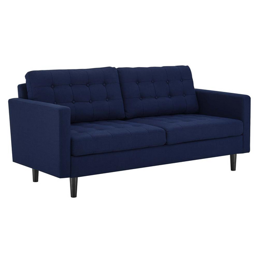 Exalt Tufted Fabric Sofa - Royal Blue EEI-4445-ROY