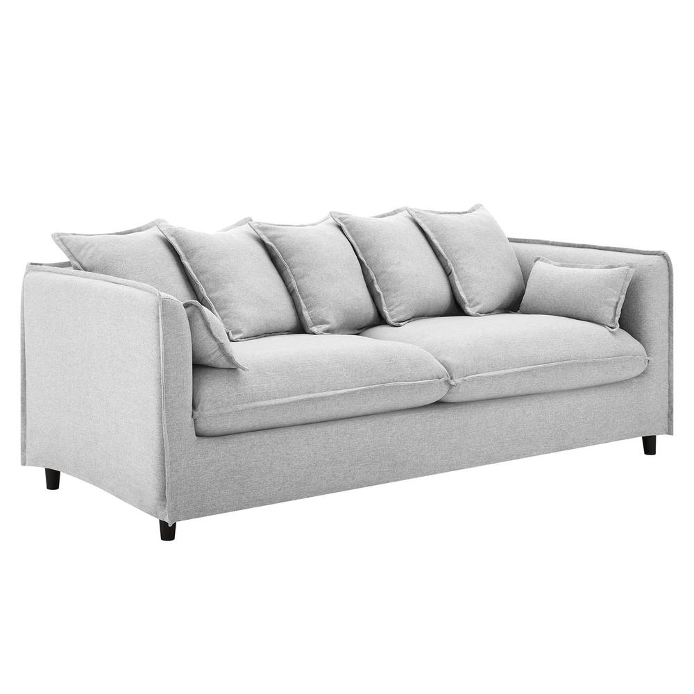 Avalon Slipcover Fabric Sofa - Light Gray