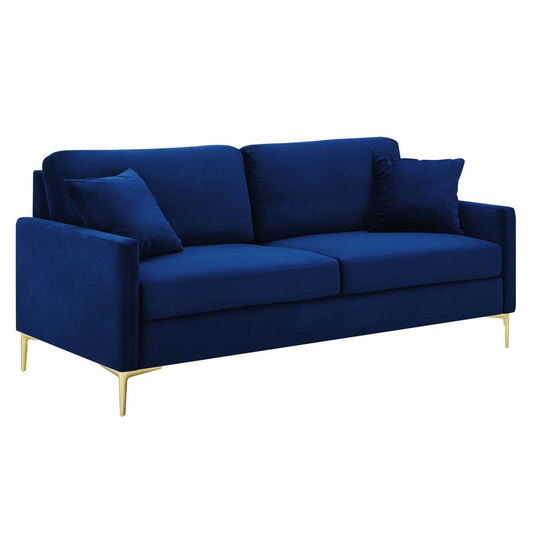 Juliana Performance Velvet Sofa - Navy EEI-4447-NAV