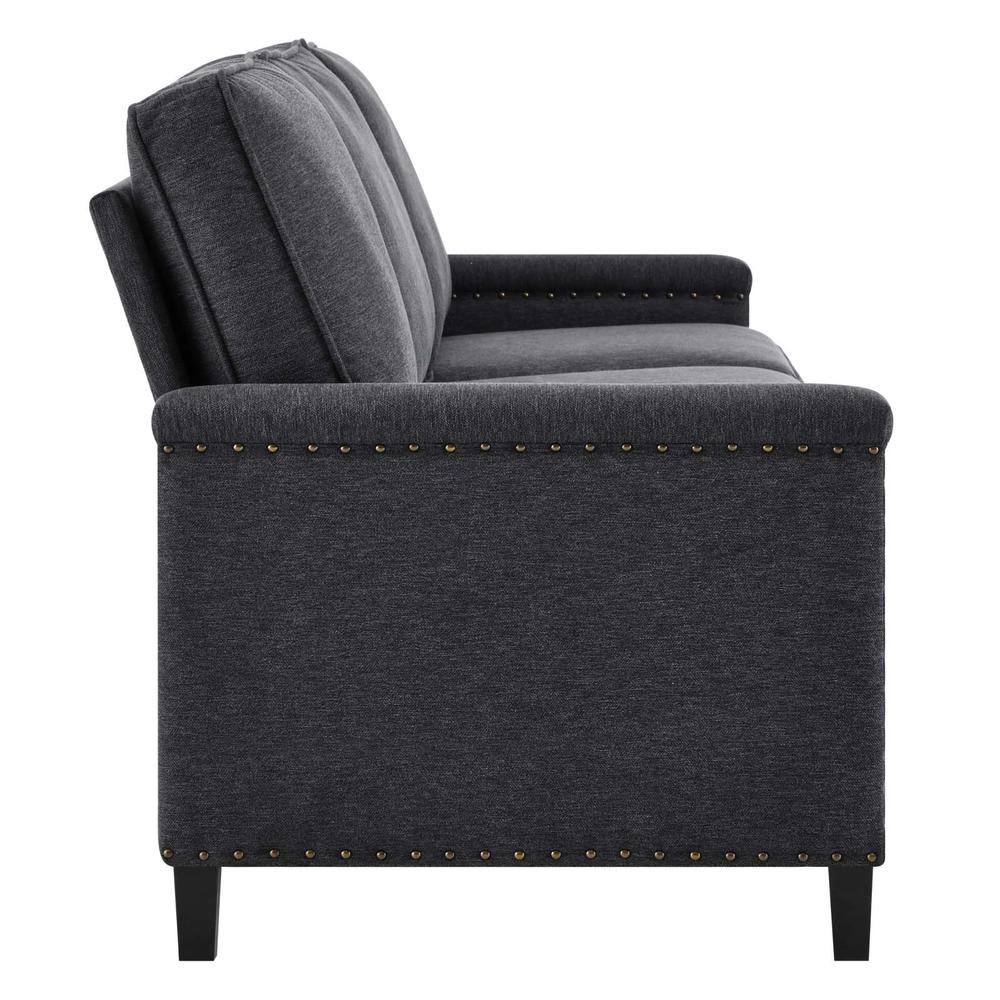 Ashton Upholstered Fabric Sofa - Charcoal
