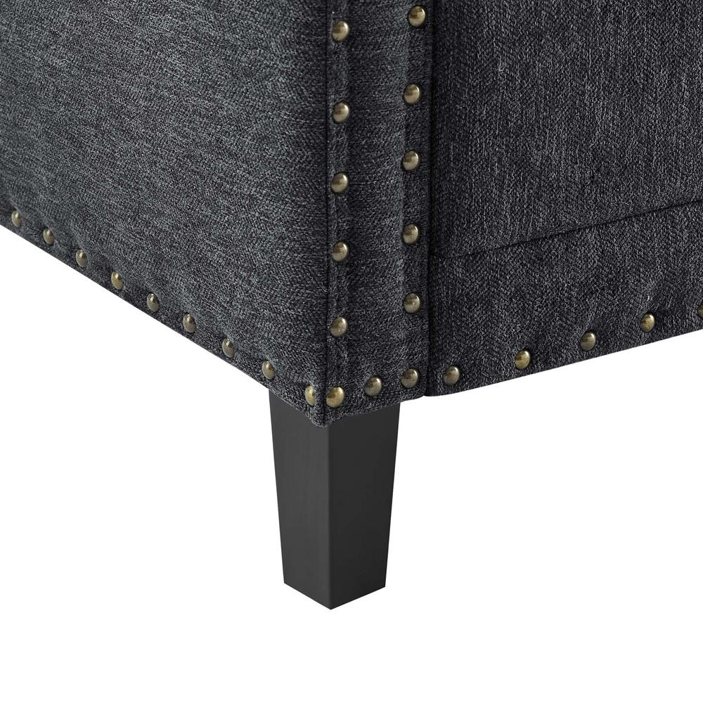 Ashton Upholstered Fabric Sofa - Charcoal