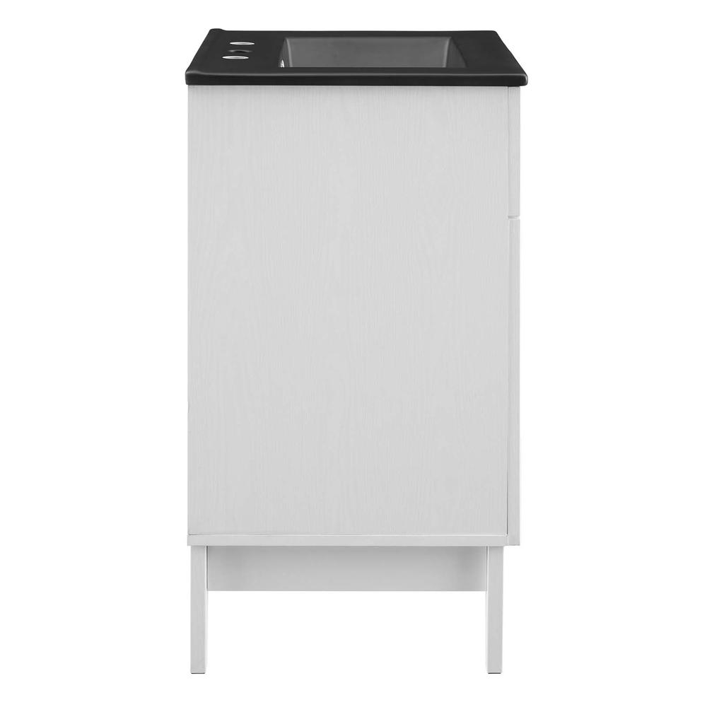 Isle 24" Bathroom Vanity Cabinet - White Black EEI-5476-WHI-BLK