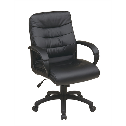 Mid Back Faux Leather Executive Chair