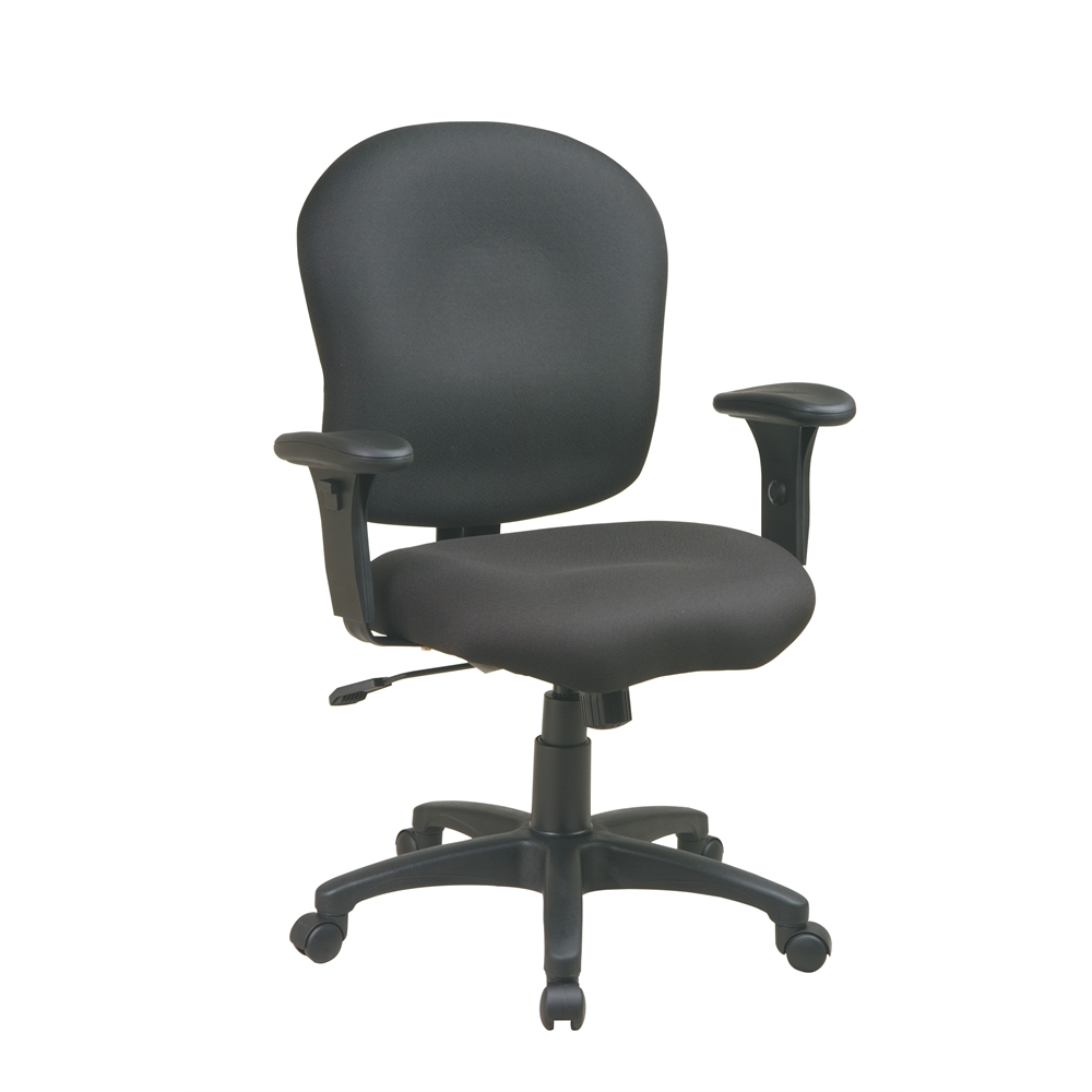 Task Chair with Saddle Seat and Adjustable Soft Padded Arms