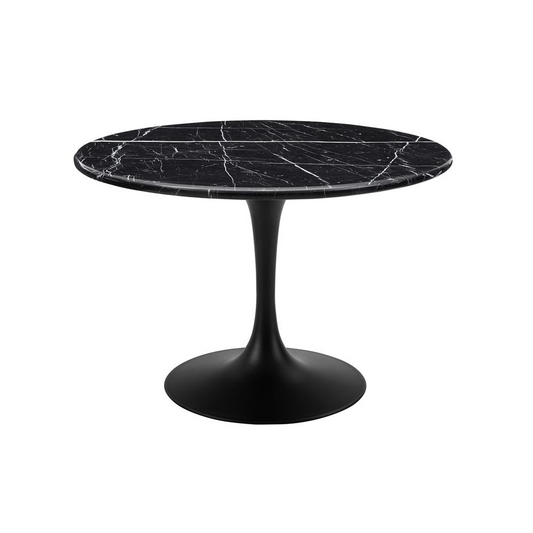 Colfax Black Marquina Marble Dining Table