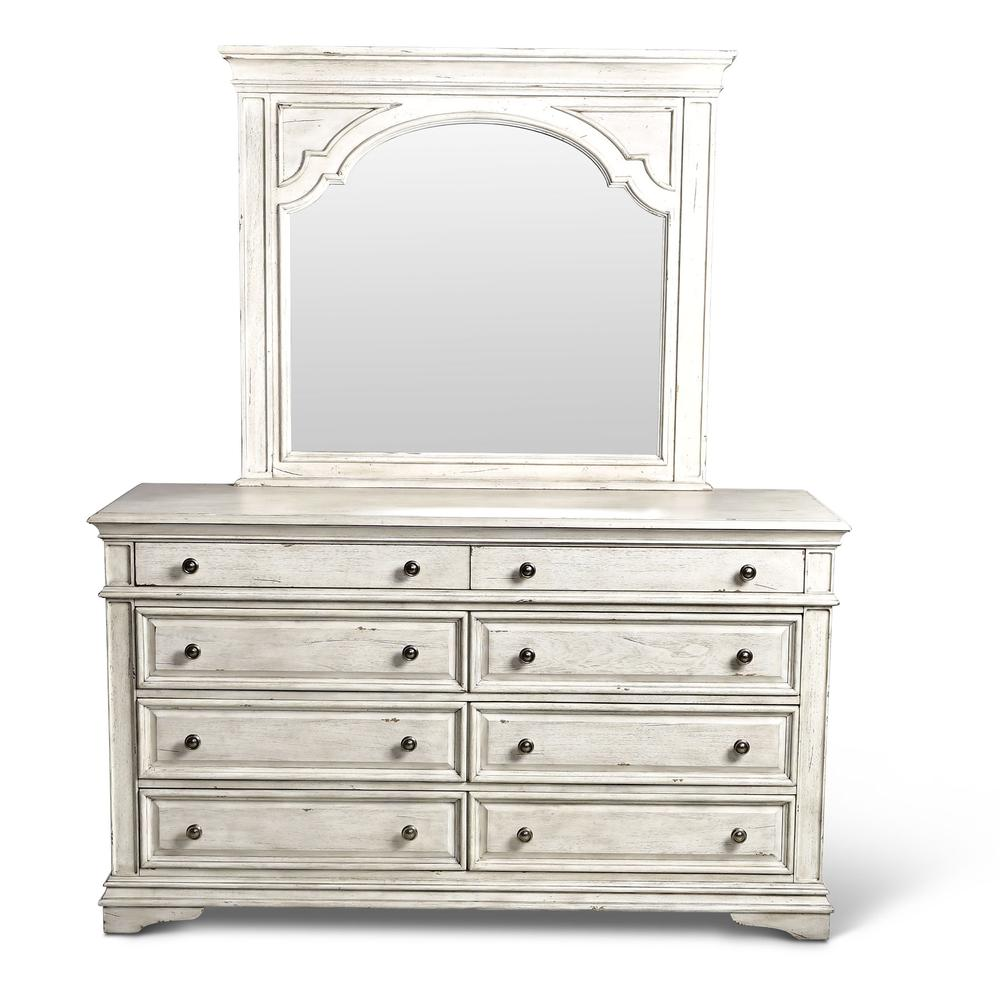 Highland Park Dresser and Mirror - Rustic Ivory