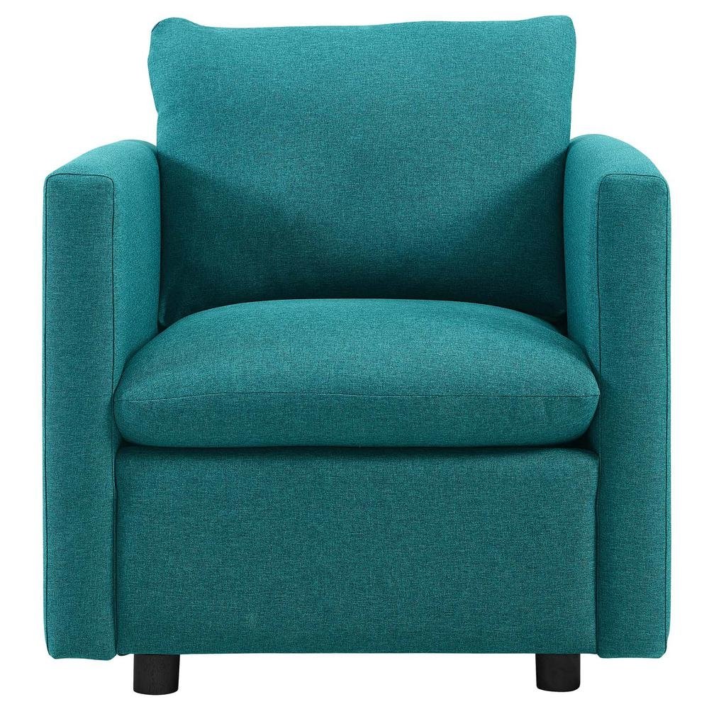 Activate Upholstered Fabric Armchair - Teal EEI-3045-TEA - The Room Store