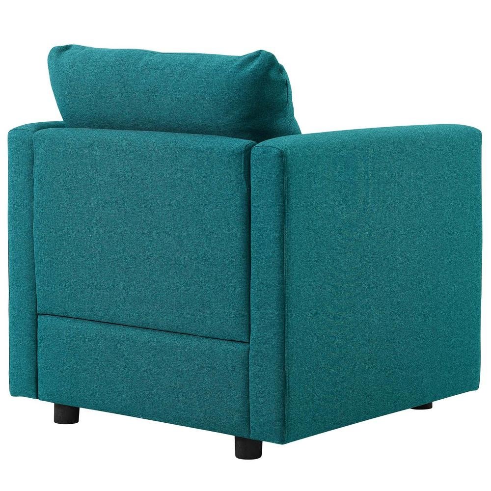 Activate Upholstered Fabric Armchair - Teal EEI-3045-TEA - The Room Store