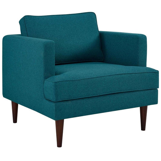 Agile Upholstered Fabric Armchair - The Room Store