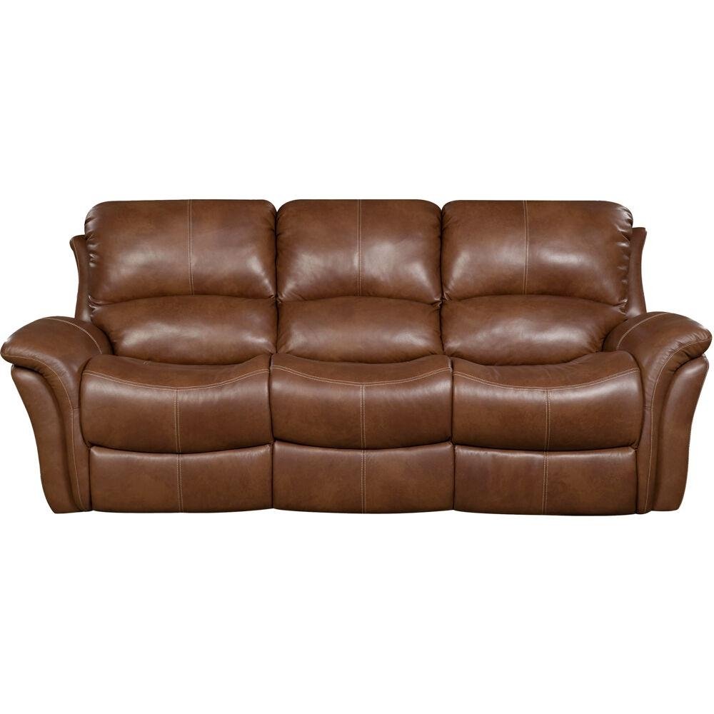 Appalachia 100% Leather Double Reclining Sofa - The Room Store