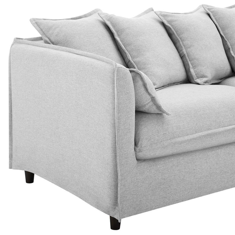 Avalon Slipcover Fabric Sofa - Light Gray EEI-4449-LGR - The Room Store