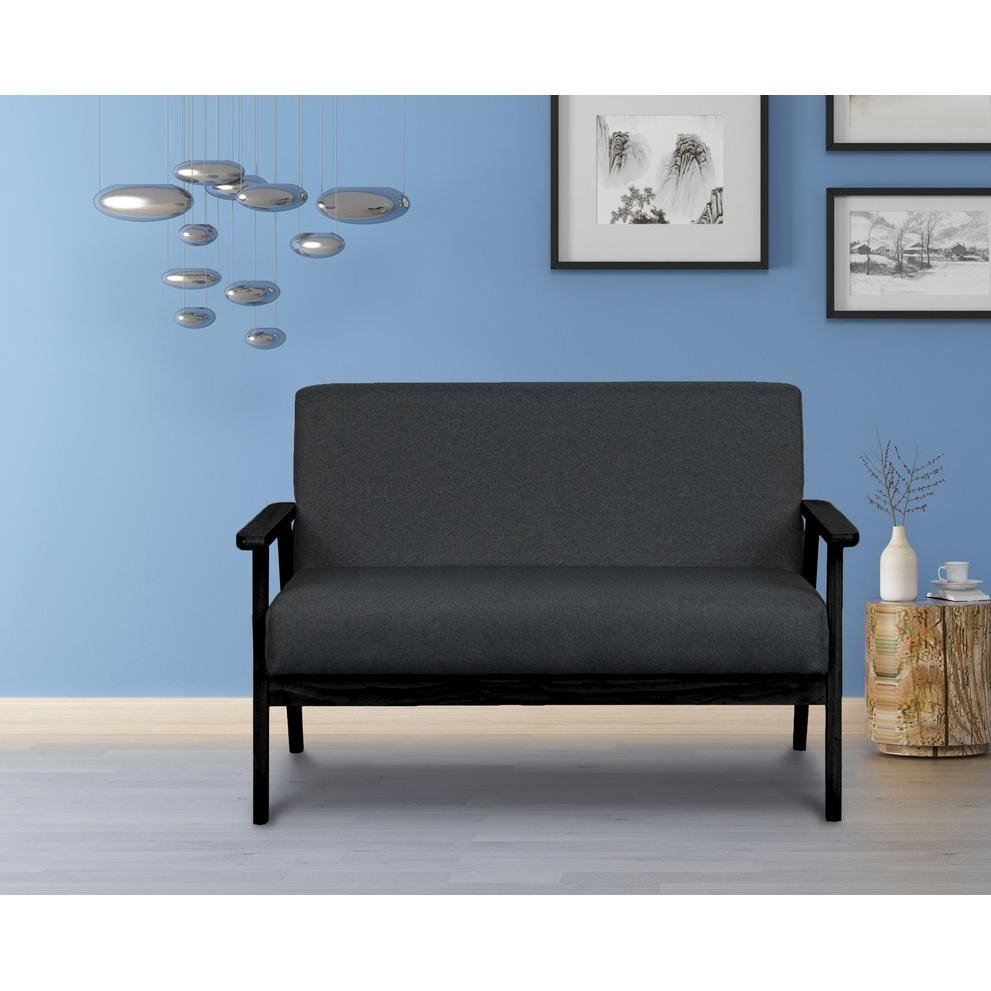 Bahamas Dark Gray Loveseat - The Room Store