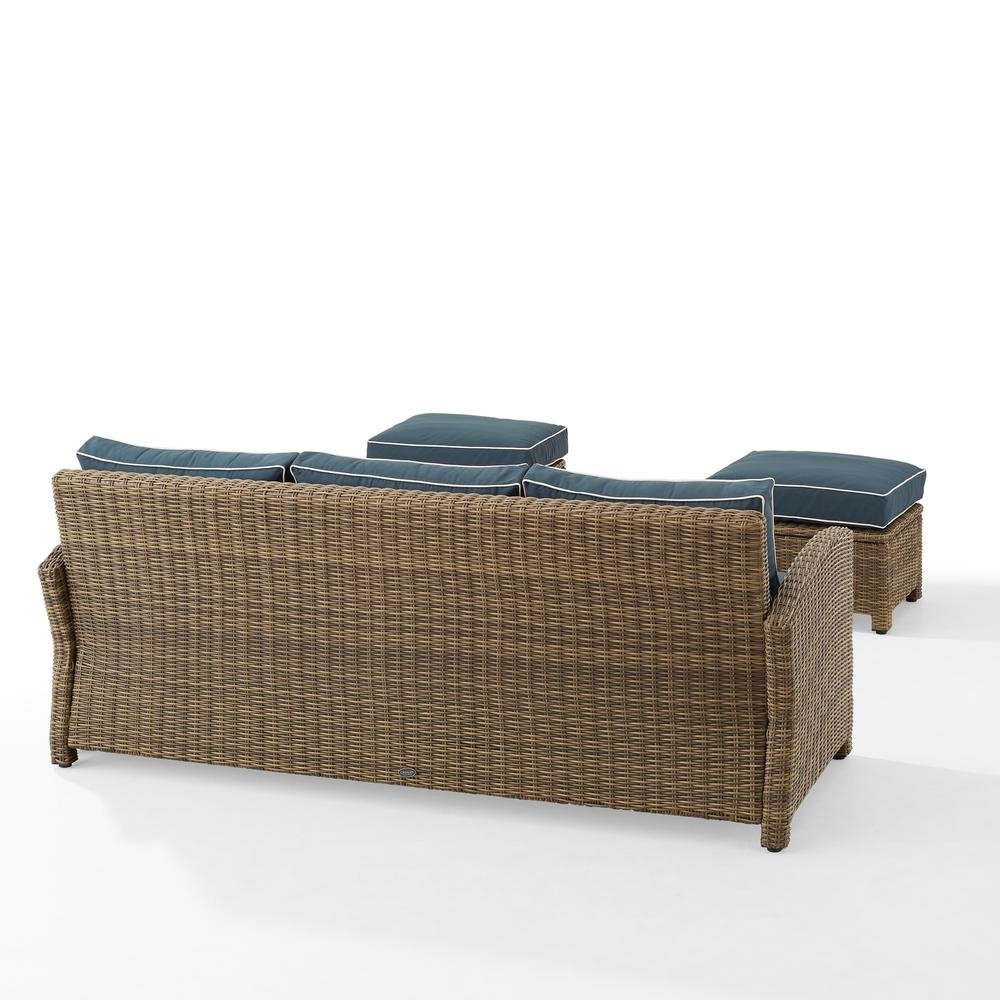 Bradenton 3Pc Outdoor Wicker Sofa Set, KO70186WB-NV - The Room Store