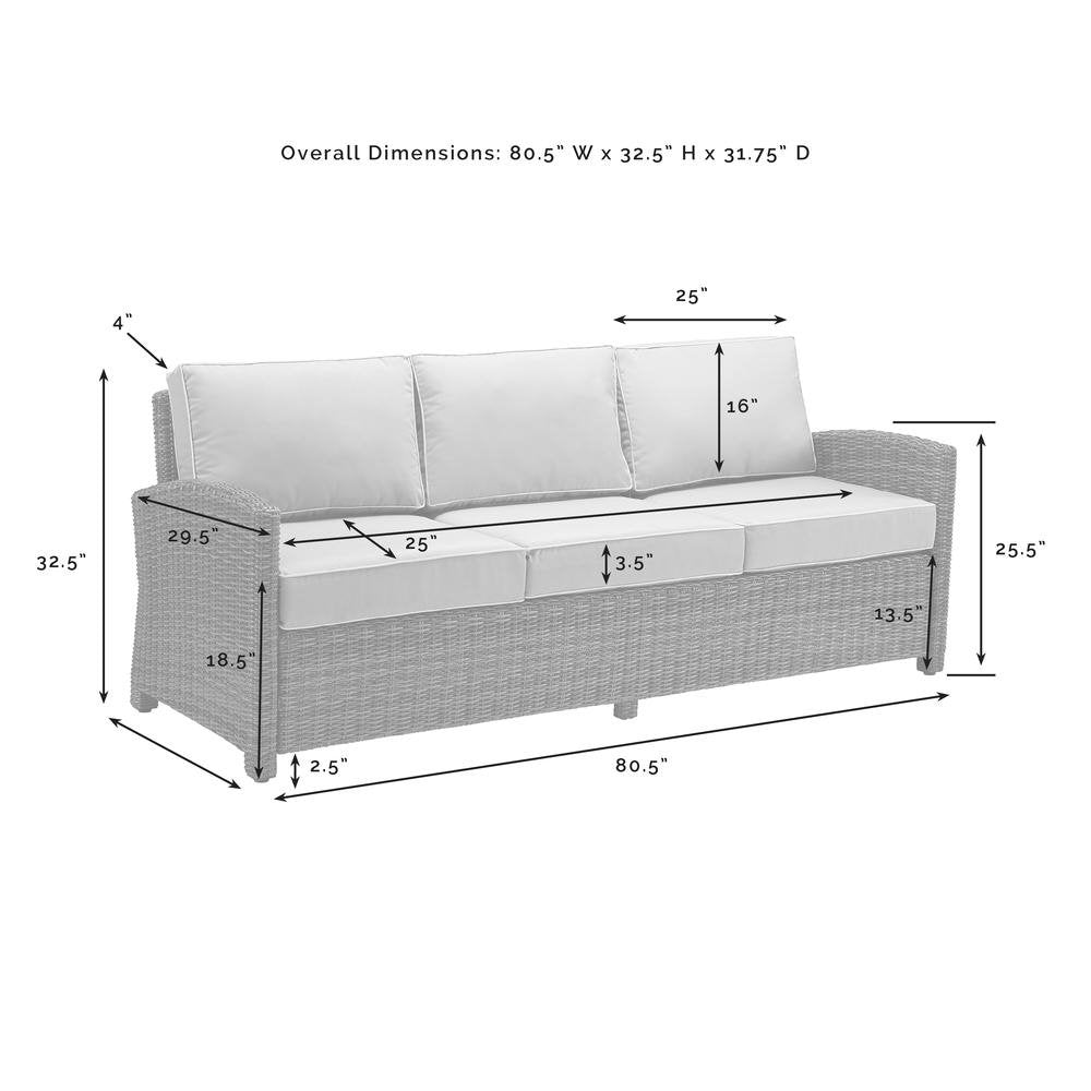 Bradenton 6Pc Outdoor Wicker Sofa Set W/Fire Table, KO70184GY-NV - The Room Store