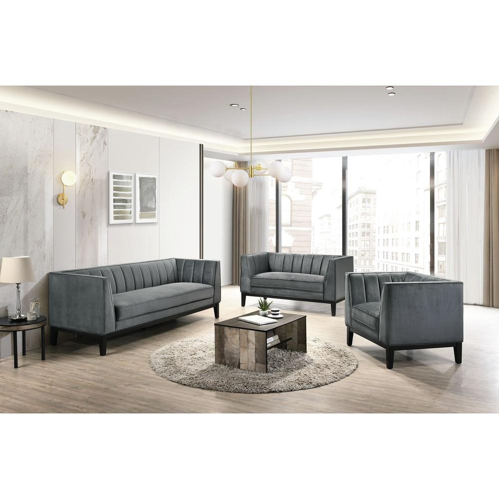 Calabasas Loveseat in Light Grey - The Room Store