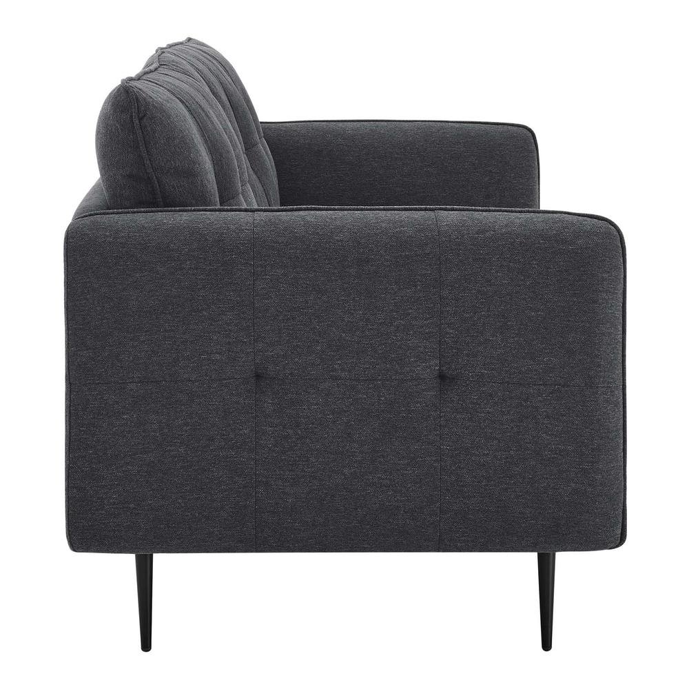Cameron Tufted Fabric Sofa - Charcoal EEI-4451-CHA - The Room Store