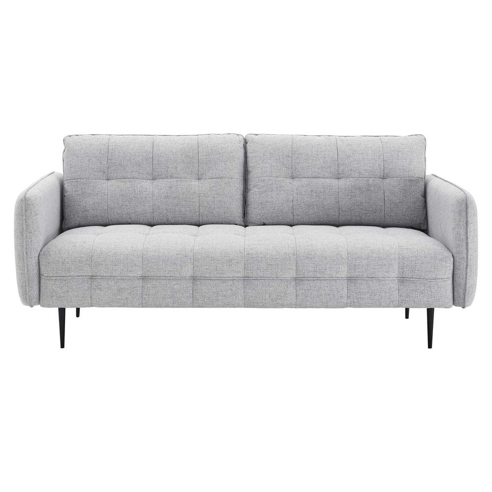 Cameron Tufted Fabric Sofa - Light Gray EEI-4451-LGR - The Room Store