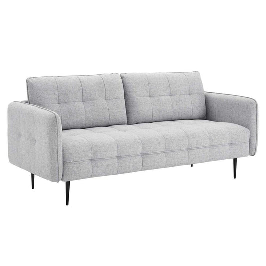 Cameron Tufted Fabric Sofa - Light Gray EEI-4451-LGR - The Room Store