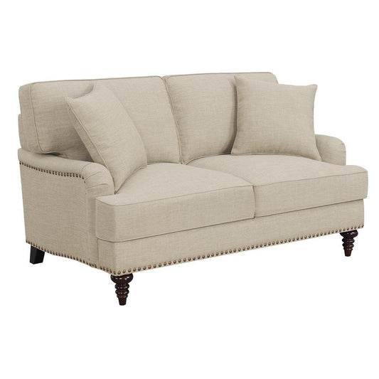 Cassandra Loveseat in Natural - The Room Store