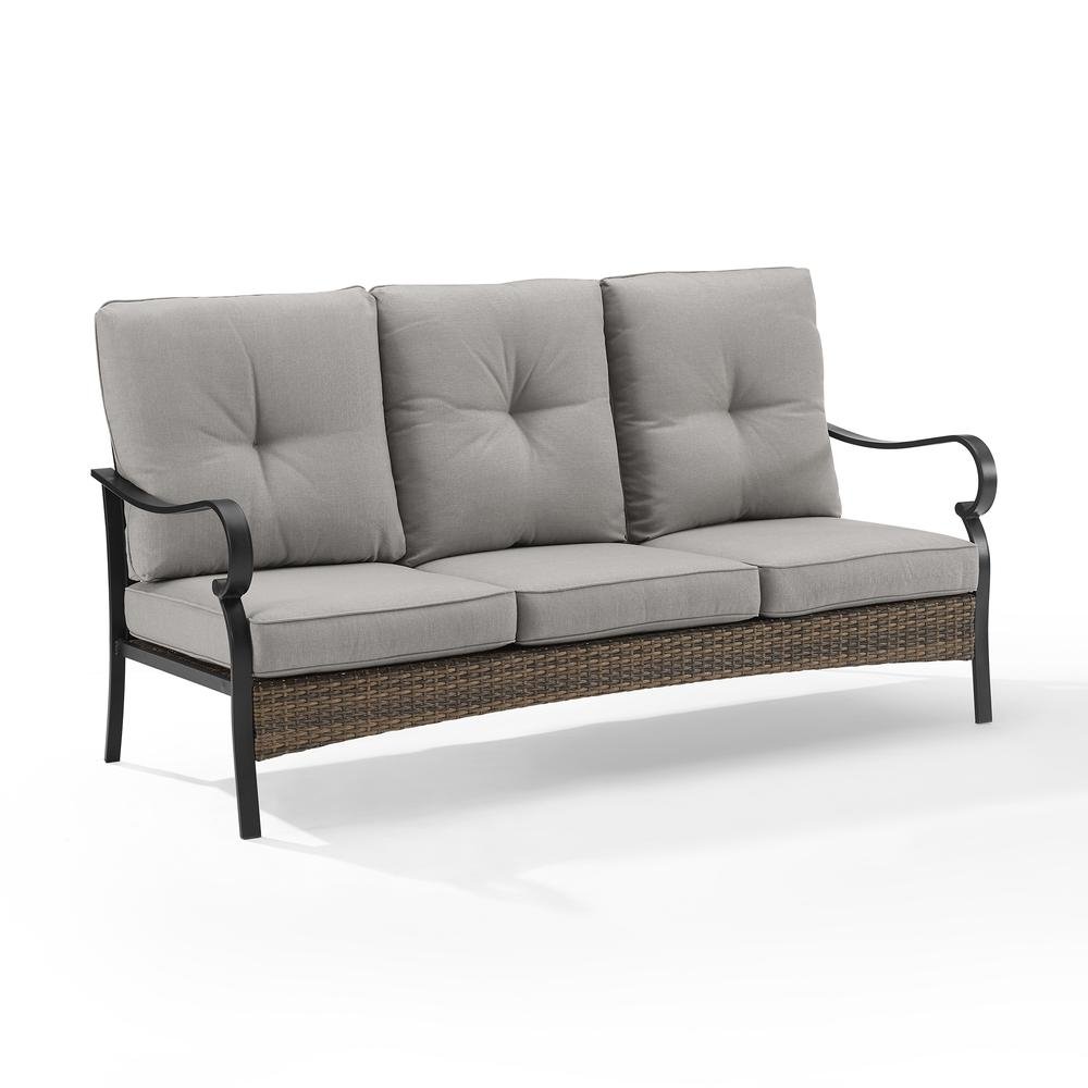 Dahlia Outdoor Metal And Wicker Sofa - The Room Store