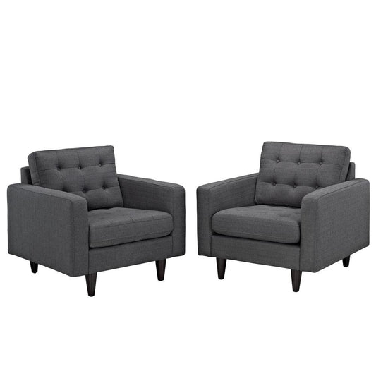 Empress Armchair Upholstered Set of 2 - The Room Store