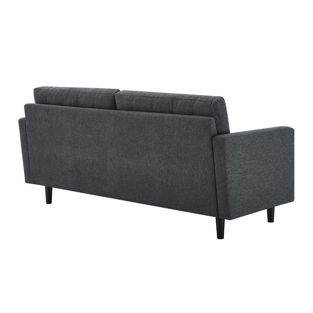 Exalt Tufted Fabric Sofa - Charcoal EEI-4445-CHA - The Room Store