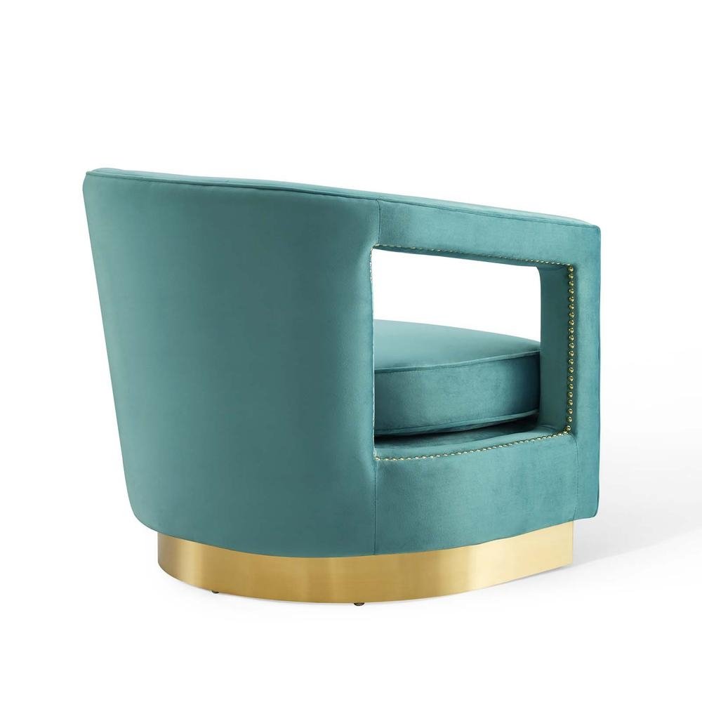 Frolick Performance Velvet Armchair - Mint EEI-3888-MIN - The Room Store