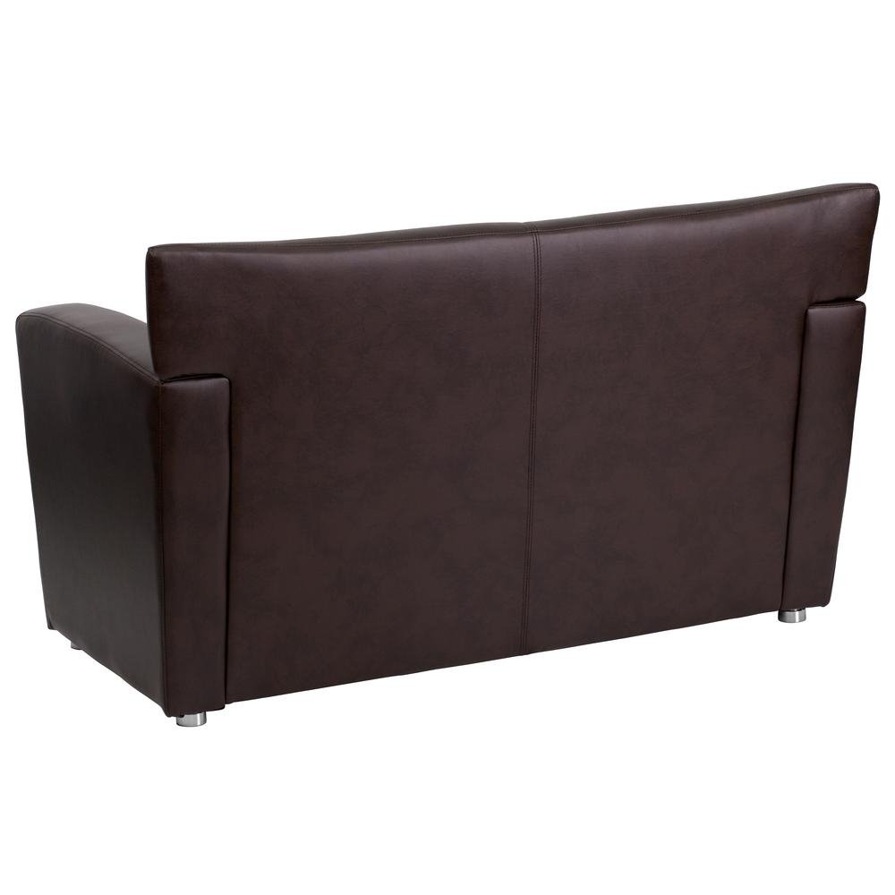 HERCULES Majesty Series Brown LeatherSoft Loveseat - The Room Store