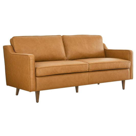 Impart Genuine Leather Sofa - Tan EEI-5553-TAN - The Room Store