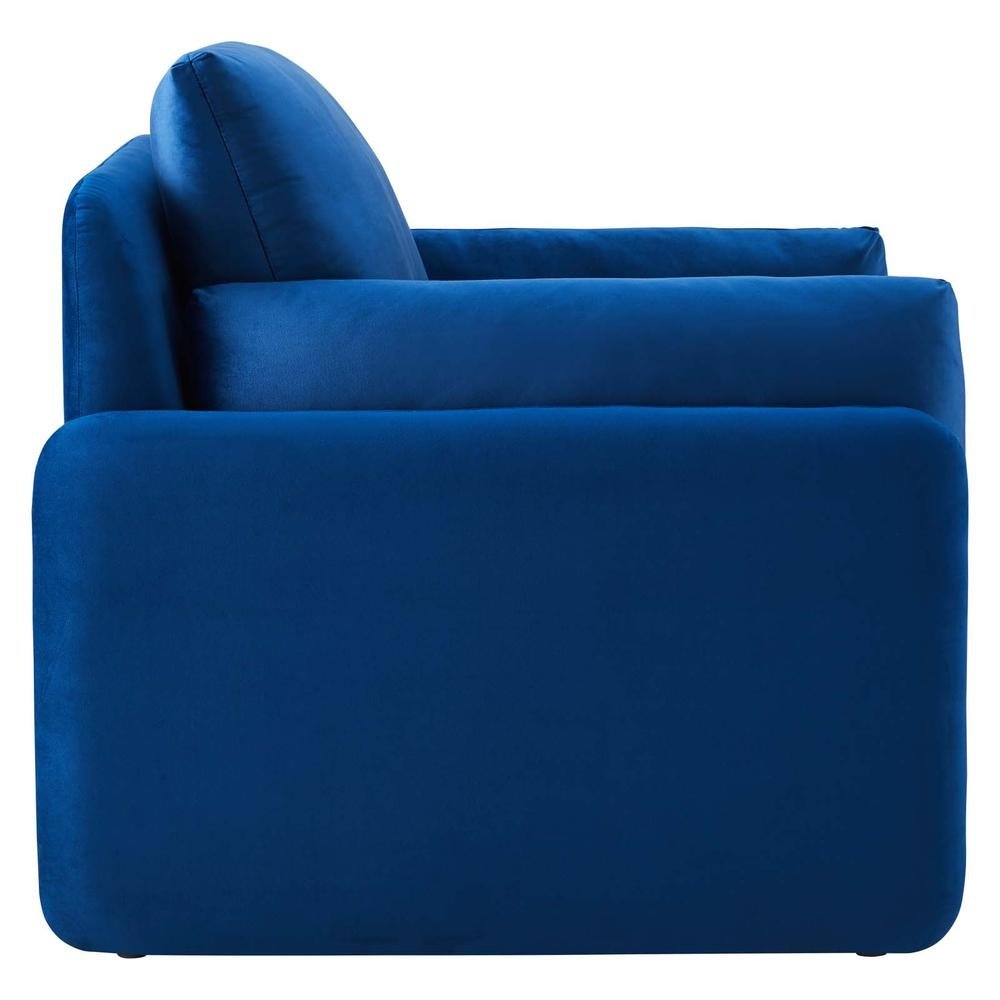 Indicate Performance Velvet Armchair - Navy EEI-5152-NAV - The Room Store