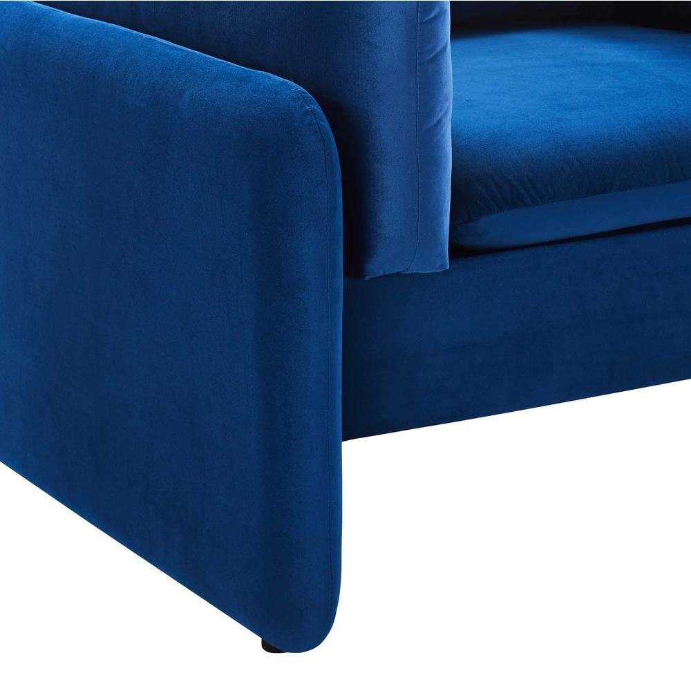 Indicate Performance Velvet Armchair - Navy EEI-5152-NAV - The Room Store