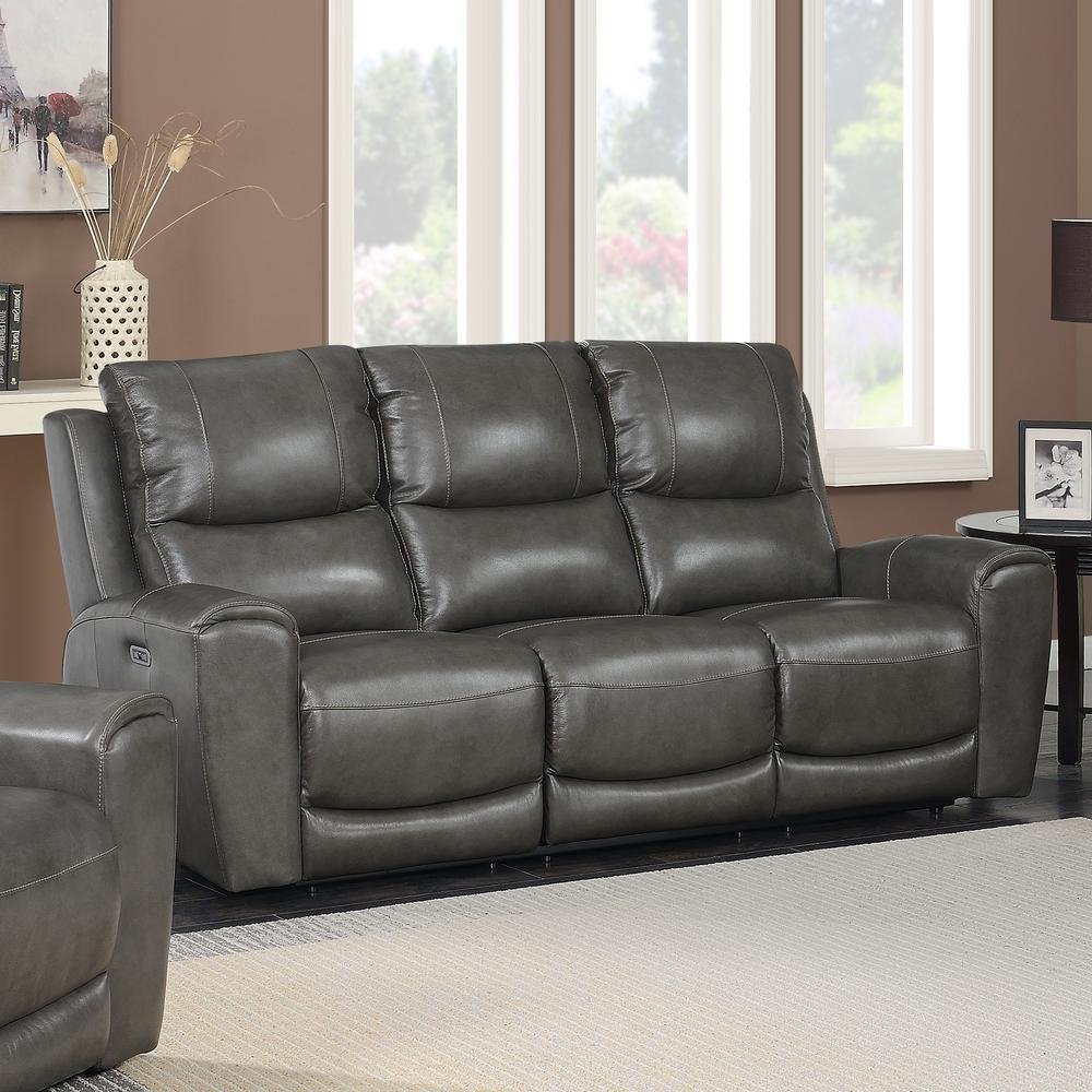 Laurel Power Reclining Sofa - Grey - The Room Store